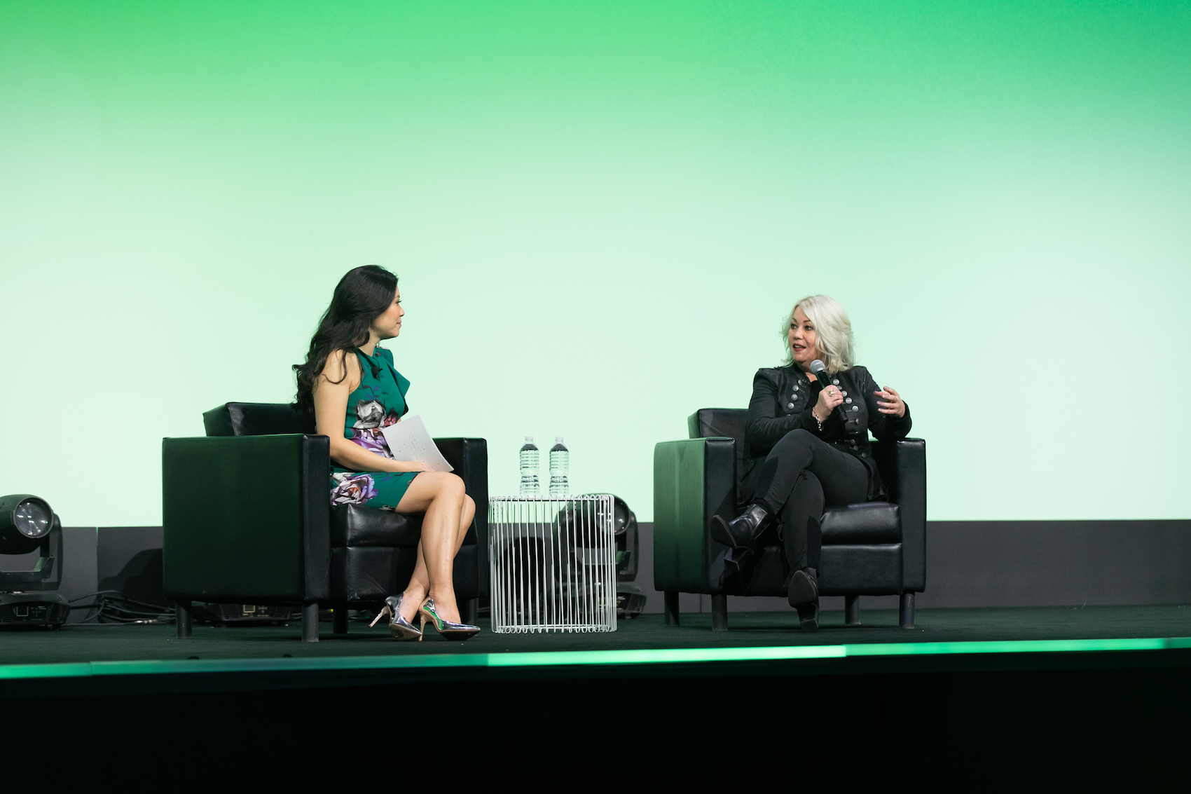 Melissa Leong and Jann Arden